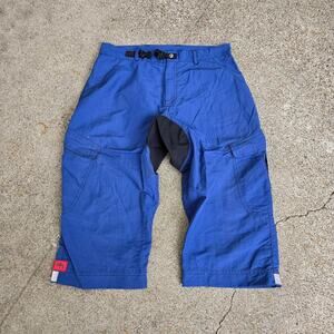 Vtg 90s UNDER THE WEATHER Plain Two Tone Baggy Outdoors Cargo Shorts Canada Made